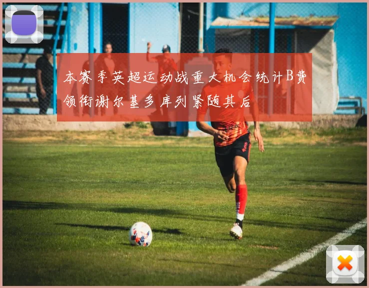 本赛季英超运动战重大机会统计B费领衔谢尔基多库列紧随其后
